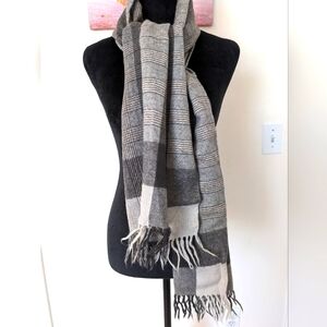 Made in Italy Alpaca-wool blend scarf/shawl.